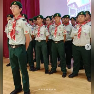 Scout on stage